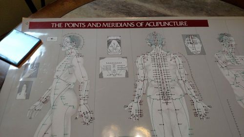 Medical wall posters.  Points and Meridians of Acupunture&amp;FootandHand charts. 3.