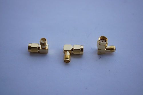Rf adapter rp-sma male to rp-sma female right angle rf connector l type for sale