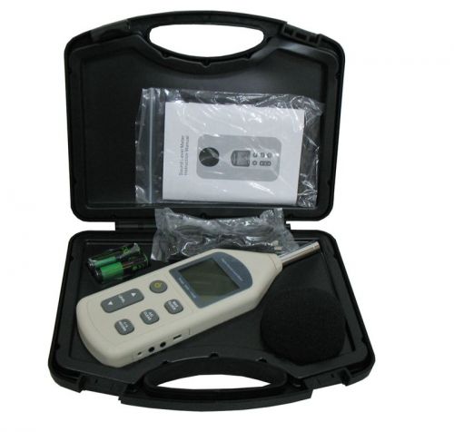 Digital Sound Noise Level Meter Tester 130dB Pressure + 4 AA battery +CD GM1356