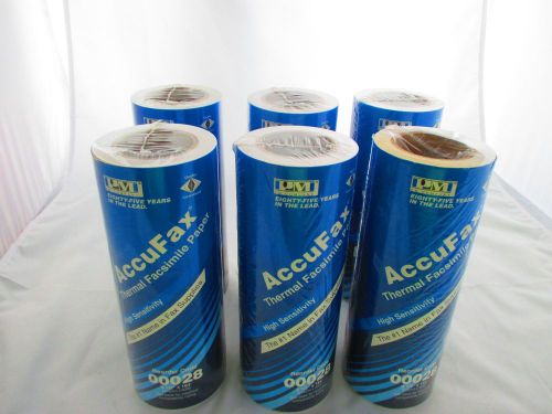 Accufax thermal facsimilie paper high sensitivity 6 rolls 8 1/2&#034; x 164&#039; 00028 for sale