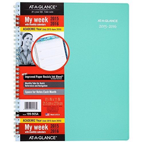 At-A-Glance AT-A-GLANCE Weekly / Monthly Planner, Janelle Design, Academic Year,