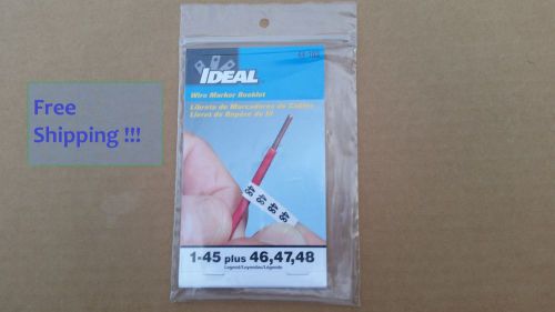 Ideal 44-103 wire marker booklet &#034; 1 - 48 &#034;  brand new!!! for sale