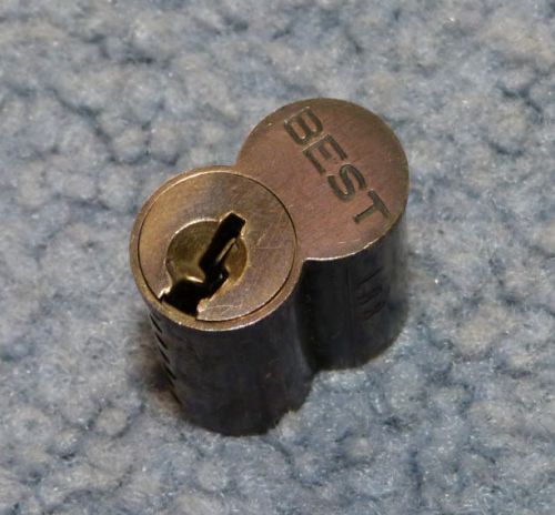 ONE Used Brass BEST - F - 7 Pin SFIC Lock Core - Dark Brass (LOT 696)