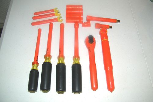 Large Cementex 1000V Electrical Tool Lot Torque Wrench Ratchet More