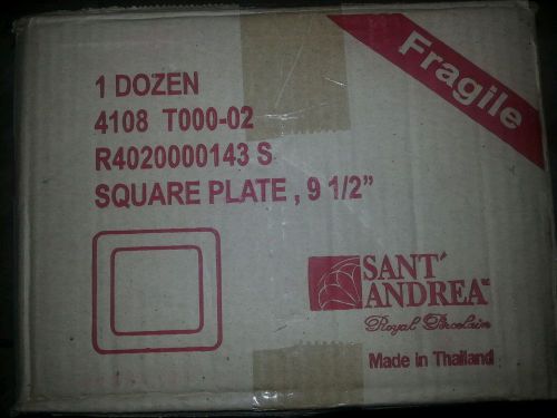 sant&#039; andrea&#039; royal porcelain 1dozen square plate 9 1/2