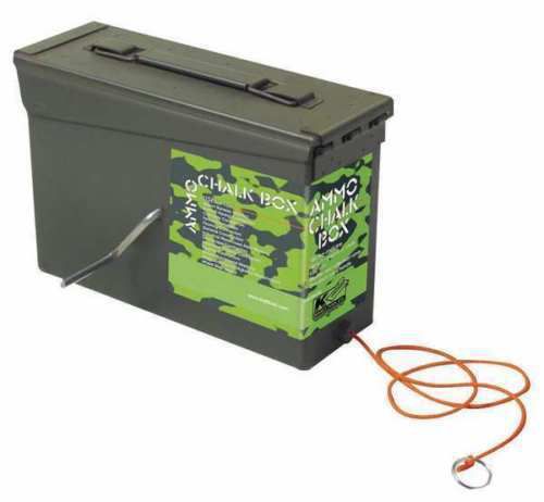 Kraft tool gg302 chalk line box,150 ft,poly cord,camo grn new !!! for sale