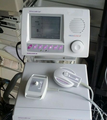 Analogic Medasonics Fetalgard Lite Twins Fetal Ultrasound Fetal Monitor 2 Probes