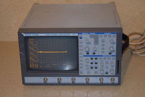 Lecroy 9314l quad 300mhz oscilloscope 100 ms/s 1 mpt/ch for sale