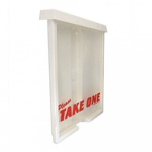 &#034;Please Take One&#034; Sturdy Real Estate Brochure Box - Holds 75, 8.5&#034; x 11&#034; Flyers