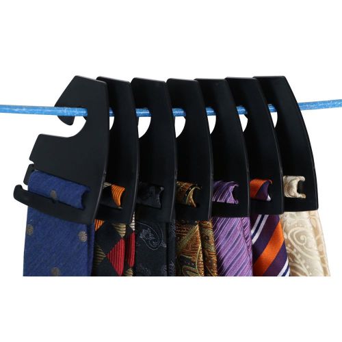 NeckTie Hanger Hooks Black Plastic Tie Rack Retail Shopping Supply - USA seller