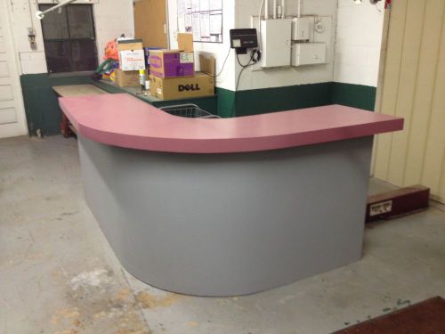 10 FT STORE L-COUNTER GRAY MAUVE