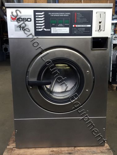 Ipso we73c 18lb washer, micro-20 control, coin, 220v, 3ph, reconditioned for sale