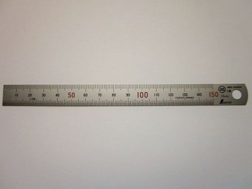 SHINWA 15cm Mini Ruler Metric Machinist Carpenter Scale Rule 13005 Japan