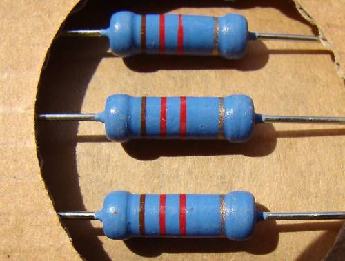 4 pcs 1.2k ohm 2W Metal Oxide Power Resistors. ROHS