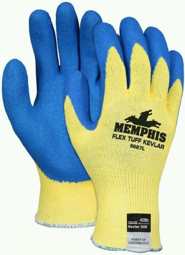Memphis flex tuff kevlar gloves #9687xl new in package 1 pair size xl for sale