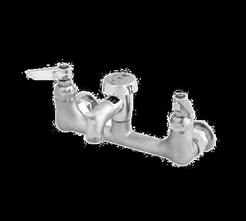 T&amp;s brass b-0674-rghm service sink faucet 8&#034; centers 4-3/4&#034; from wall to... for sale