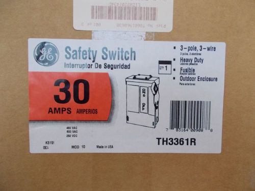 general electric TH3361R 30A 600V fusible raintight disc