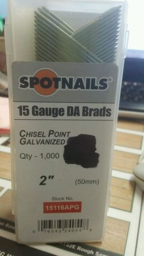 2&#034; 15116APG Spotnails 15 Gauge Angled Finish Nails  DA Type Brads