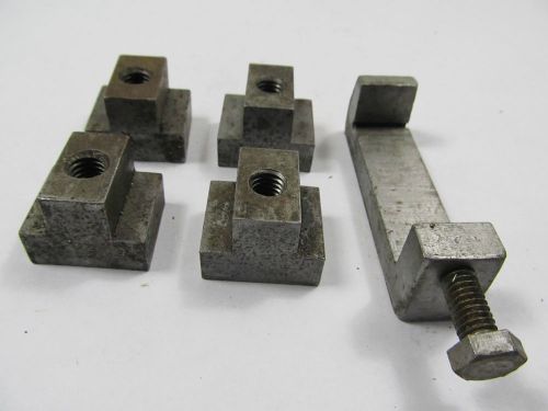 Threaded blocks &amp; clamp fixture metalworking tooling (5) items group machinists for sale