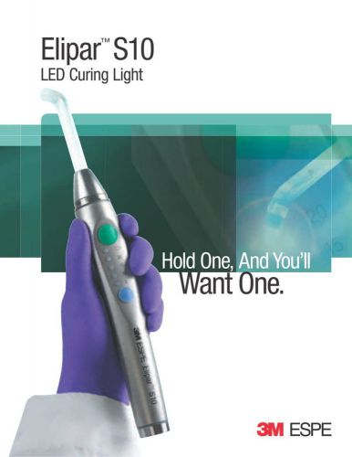 3M ESPE Elipar S10 LED Dental Curing Light, free worldwide shipping