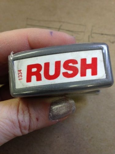 X-stamper self-inking rush stamp, red ink for sale