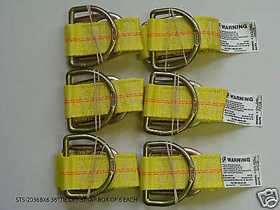 FALL PROTECTION Safety Tie off Strap 36&#034; 1 BOX OF 6 EA