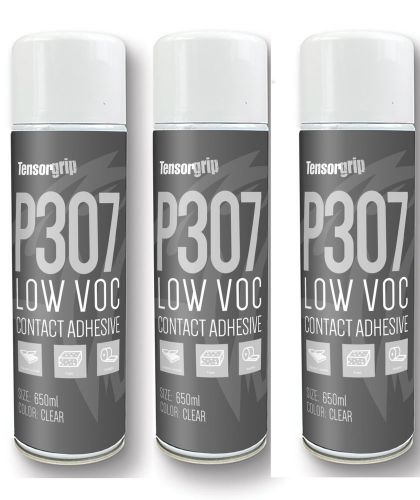 3 Tensorgrip P307AA Low VOC Contact Adhesive Spray Cans