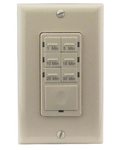 Enerlites HET06A In Wall Countdown Timer Light Switch 7-Button Preset Ivory