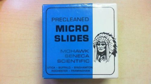 Vintage Mohawk Micro Slides No. 2951 25  X 75 MM  box of 1/2 Gross Frosted  BX4