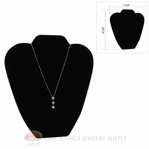 8 5/8&#034; Black Velvet Padded Pendant Jewelry Necklace Display Easel Presentation