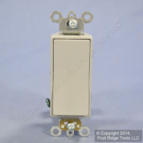 Leviton gray commercial decora rocker light switch 15a 120/277v bulk 5691-2gy for sale
