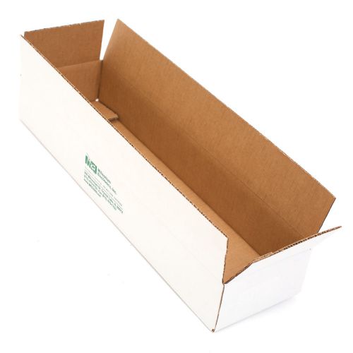 White Single Wall Boxes 22&#034; x 6&#034; x 3&#034; Bundle of 15 Pieces