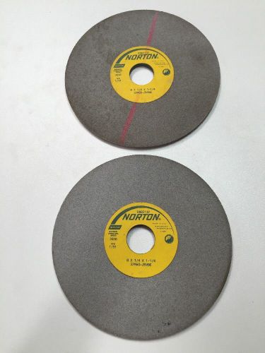 Norton grinding wheels 8x1/4x1-1/4 lot of 2 - 60 grit for sale