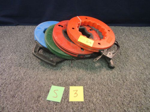 4 GREENLEE STREAMLINE UPPERHAND STEEL FISH TAPE FLEXIBLE CABLE PULLER WIRE USED