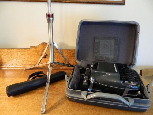 STENOGRAPH Reporter Shorthand Machine with tripod stand in Samsonite hard case