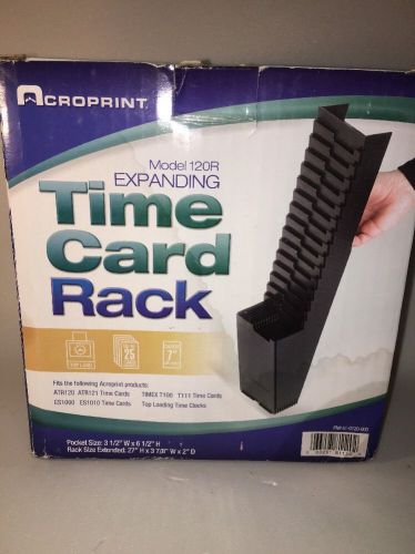 Acroprint M120R 25-Pocket Time Card Rack Black