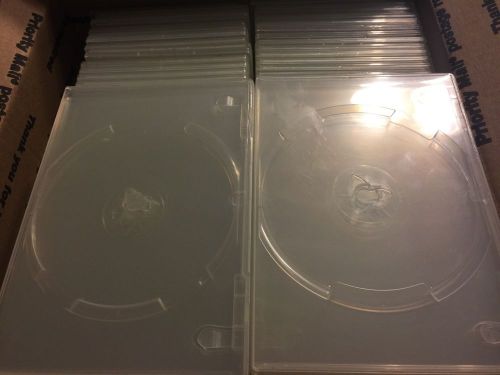 100 SUPER SLIM Clear Single DVD Cases 5MM