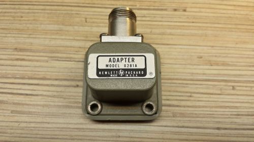 Hp x281a coaxial waveguide adapter, type-n (f), 8.2 to 12.4 ghz for sale