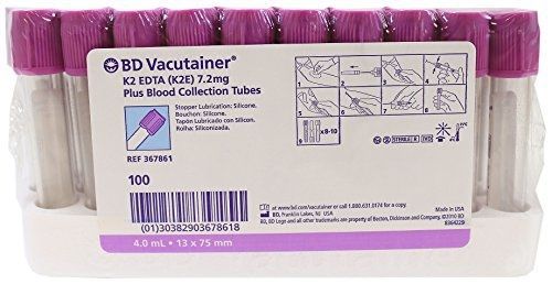 Bd biosciences bd 367861 blood collection plastic tube, hemogard closure, 13mm x for sale