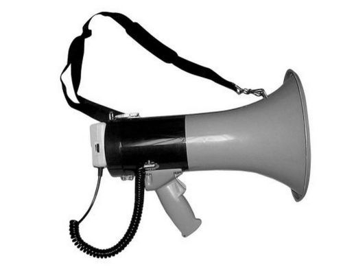 New Pro Megaphone Bullhorn w Siren Portable Loud Handheld Voice Microphone