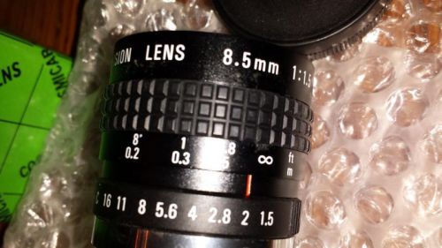Cosmicar  CCTV C30811 C815B Camera Lens 8.5mm1:1.5