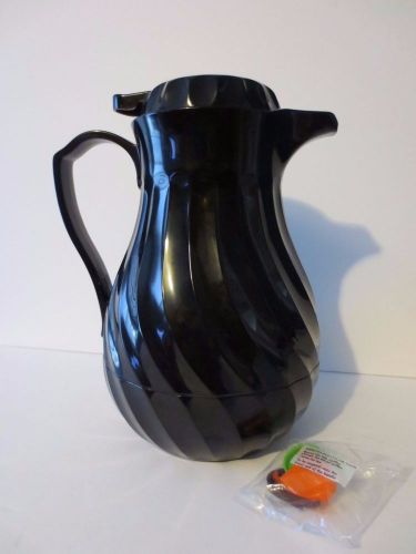 New black hormel &#034;connoisserve&#034; swirl design insulated carafe - 64 oz - 4022/64 for sale