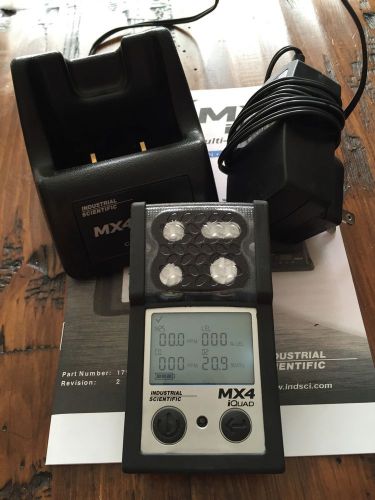 Mx4 industrial scientific gas detector monitor meter o2,co,h2s,lel calibrated for sale