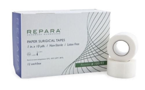 Select Medical Transparent ClearTape 1&#034;X10YDS. Latex Free 1 Box of 12 Rolls