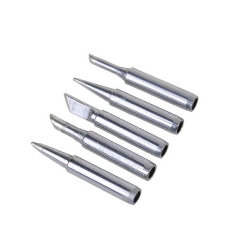 Brand new 5 pcs steel head electric soldering welding iron tip set replacement for sale