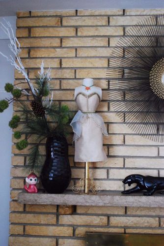 Decorative Mannequin Dress Bust Form - Boudoir Fashion Shabby Chic - 26&#034;