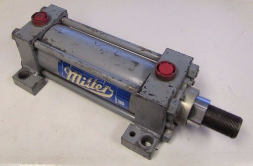 Miller h72b 3 1/4&#034; bore 7&#034; stroke power packed hydraulic cylinder rebuilt for sale