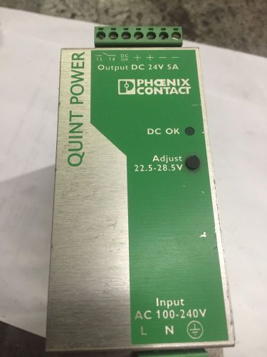 Quint-Ps-100-240Ac/24Dc/5 DC Power Supply 120v 24v