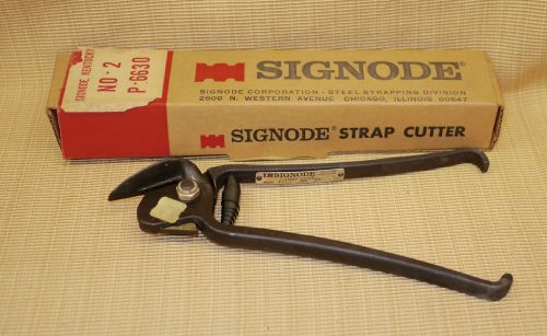 NIB NEW SIGNODE STEEL PLASTIC STRAPPING BANDING CUTTER SHEAR SNIPS PALLET BAND
