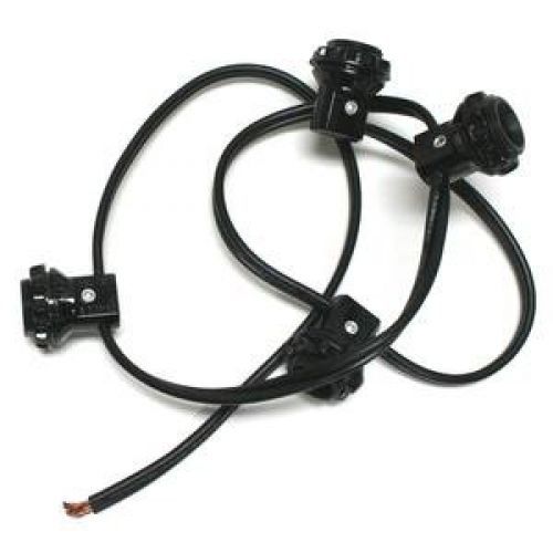 Westinghouse 22382 - candelabra base black 4 light harness set socket (4 lite for sale